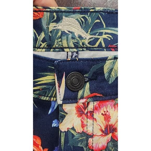 Tommy Bahama Denim Skinny Ankle Pant 29x28 Tropical Floral Print Blue TW117907 - Picture 4 of 10